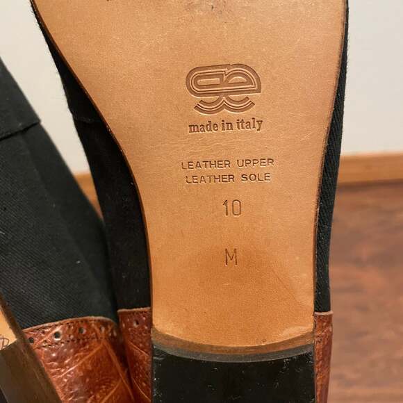 Vintage Nordstrom Two-Tone Leather Granny Victorian Lace Up Ankle Boots 10 - Picture 9 of 9